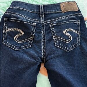 Silver Jeans Dark Indigo Skinny Jeans